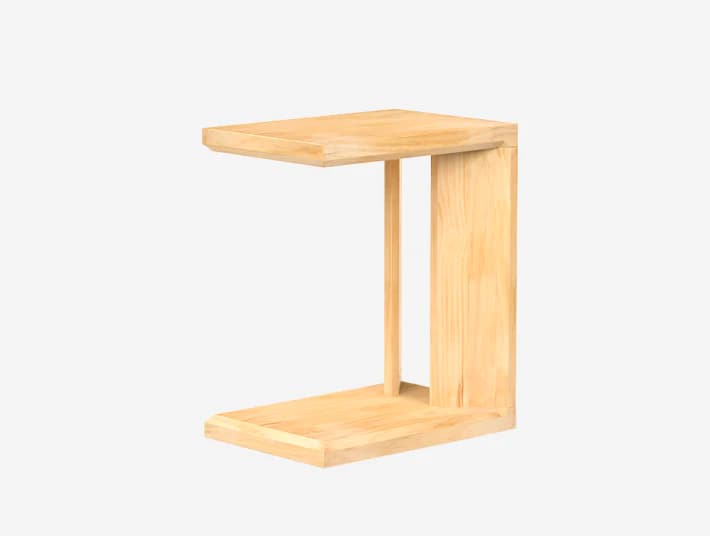 Bijzettafel H7, delicaat afschuinproces