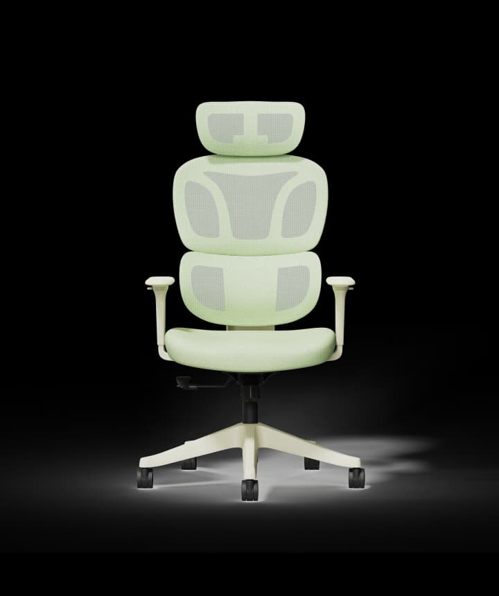 Kleurrijke Ergonomische Stoel met Wolkachtige Kussen