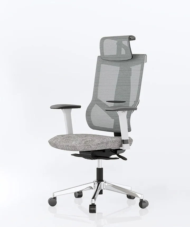 Ergonomische bureaustoel BS6, optie hoofdsteun