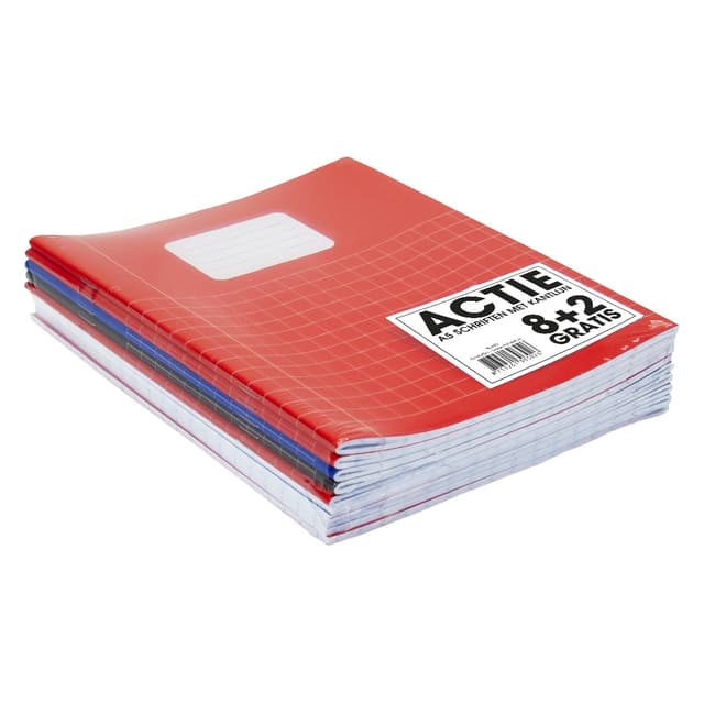 Schrift SOHO Basic A5 ruit 10x10mm 80 pagina's 60gr assorti