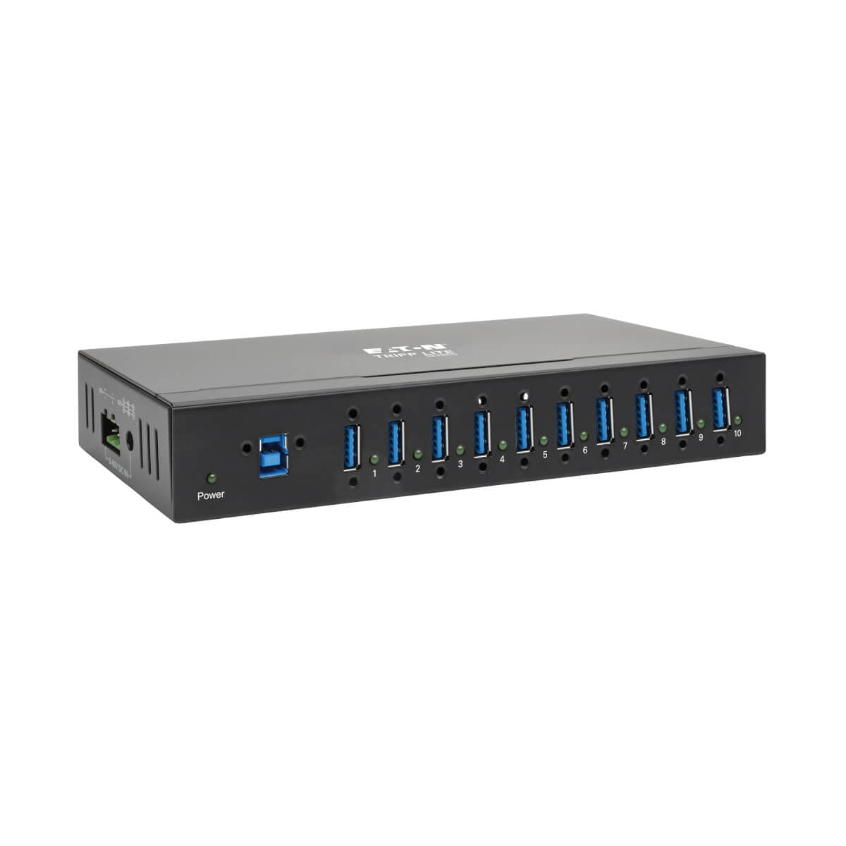 Tripp Lite U360-010-IND interface hub USB 3.2 Gen 1 (3.1 Gen 1) Type-B 5000 Mbit/s Zwart