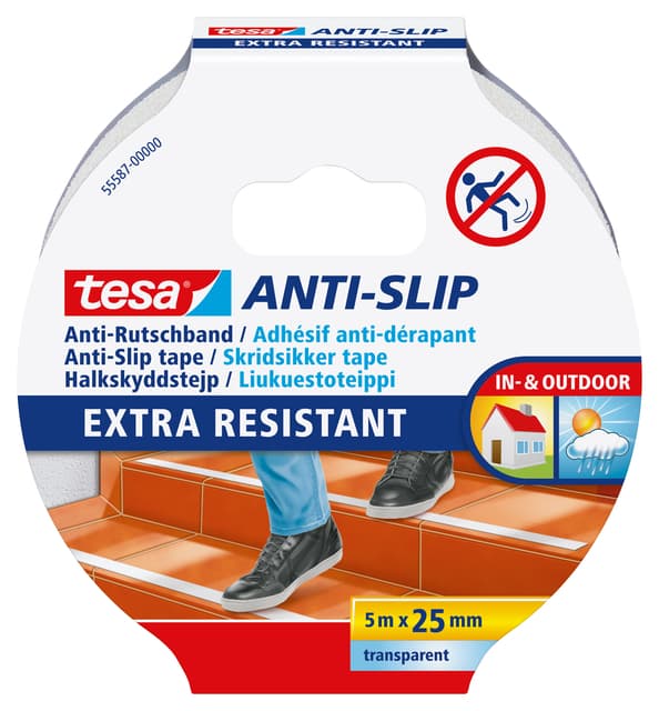 Anti-slip tape tesa® 5mx25mm transparant