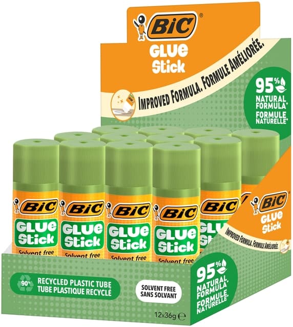 Lijmstift Bic ecolutions 36gr doos à 9+3 gratis