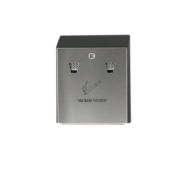 Asbak Rubbermaid Smokers' Station muurbevestiging zwart
