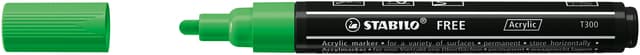 Acrylmarker STABILO Free Acrylic T300 bladgroen