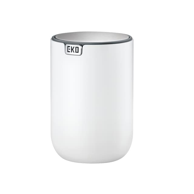 Afvalbak EKO Fandy 2 tafelmodel met swingdeksel 1,5 liter wit