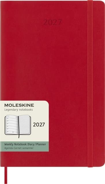 Agenda 2027 Moleskine 12M Planner Weekly 7dagen/1pagina large sc scarlet red