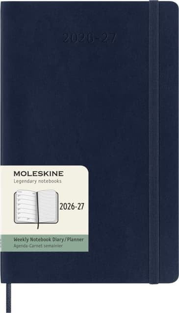 Agenda 2027 Moleskine 18M Planner Weekly 7dagen/1pagina large sc sapphire blue