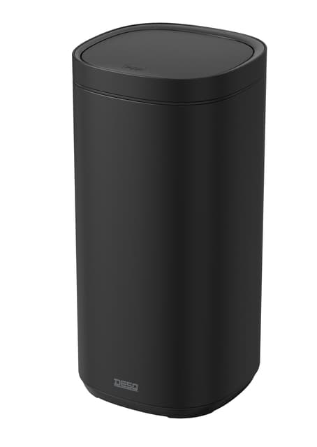Afvalbak Desq Touch 50 liter RVS zwart