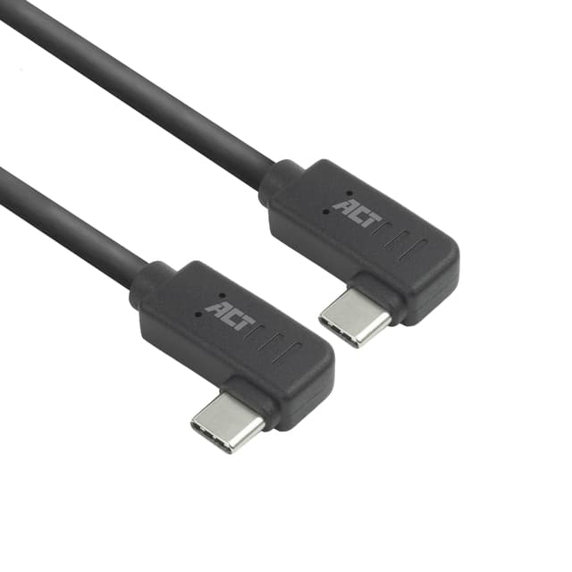 Kabel ACT USB-C hoek links/rechts 10Gbps 1m
