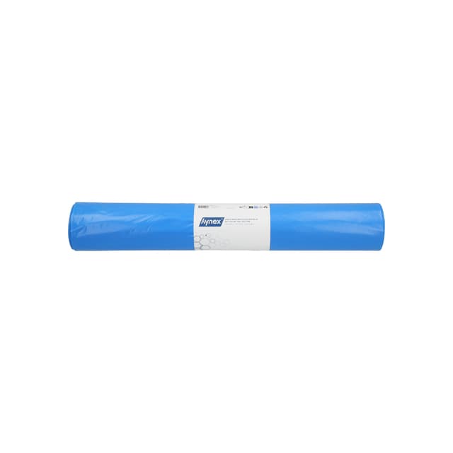 Afvalzak Hynex 80x110cm LDPE recycled T60 130L blauw rol à 20 stuks