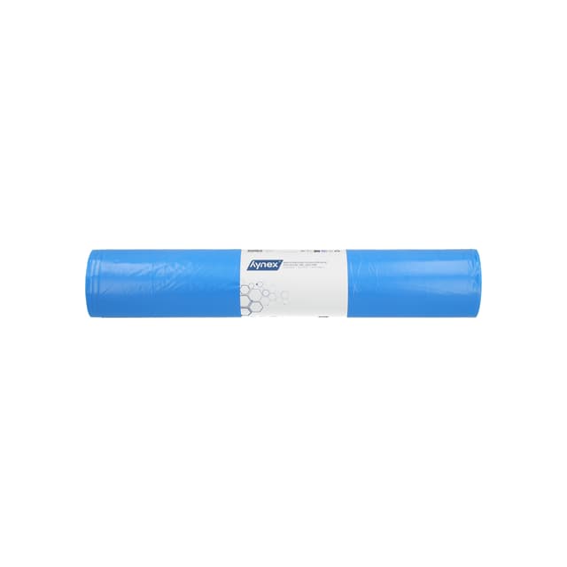 Afvalzak Hynex 70x110cm LDPE recycled T60 120L blauw rol à 20 stuks