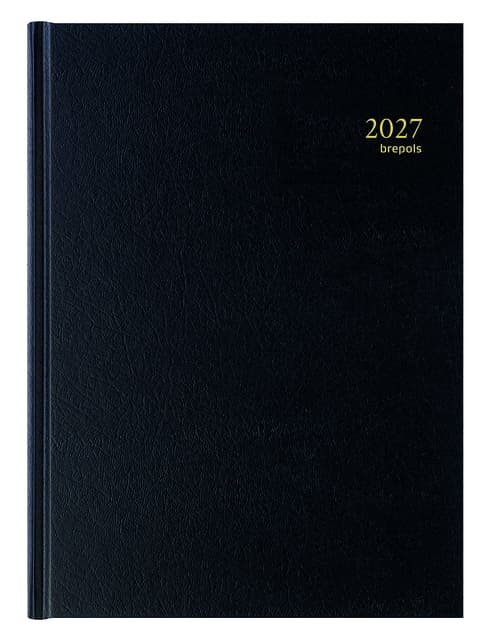 Agenda 2027 Brepols Bremax Santex A4 1dag/2pagina's 8 kolommen zwart