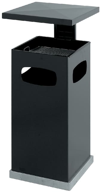 As-papierbak Vepa Bins met afneembaar afdak 70 liter antraciet